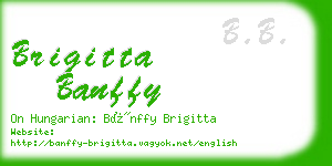 brigitta banffy business card